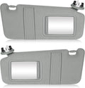Left & Right Sun Visor with Light for Toyota Camry 2007-2011 - Gray