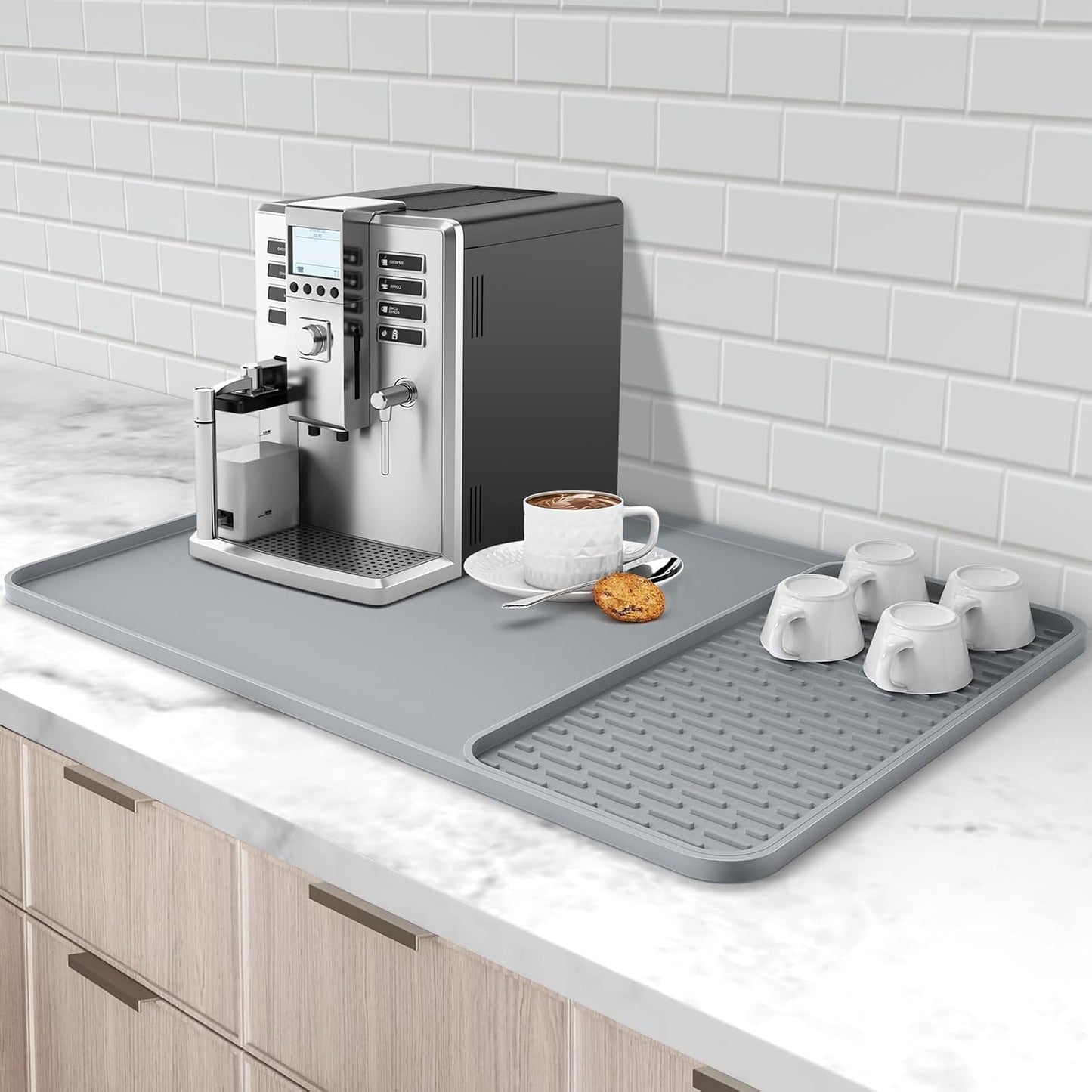 Garolue Silicone Coffee Mat: Dual Functionality for Clean Countertops