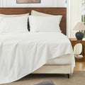 Bedlifes 100% French Linen Queen Sheets for Extra Deep Mattresses