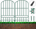 Animal Barrier Garden Fence 10 Pack Green 12in x 25in - No Dig