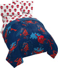 Spiderman Twin Bed Set - Reversible Comforter & Microfiber Sheets