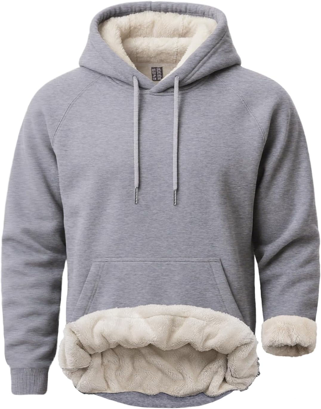 Boladeci Men's Sherpa Hoodie Pullover for Cold Weather Warmth
