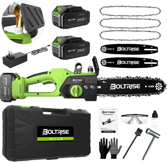 12 Inch Cordless Brushless Electric Chainsaw for Easy Trimming