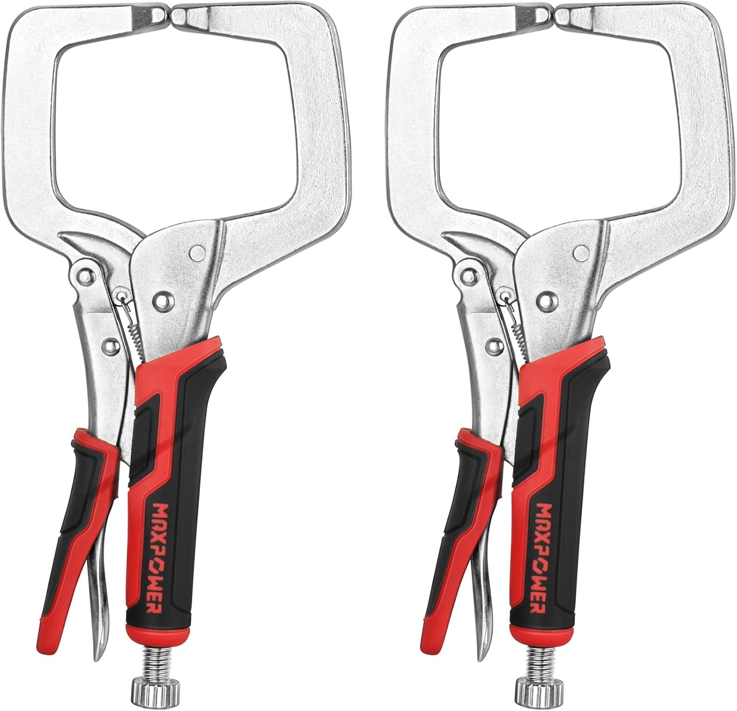 MAXPOWER 11-inch Locking C Clamp Set for Heavy Duty Work
