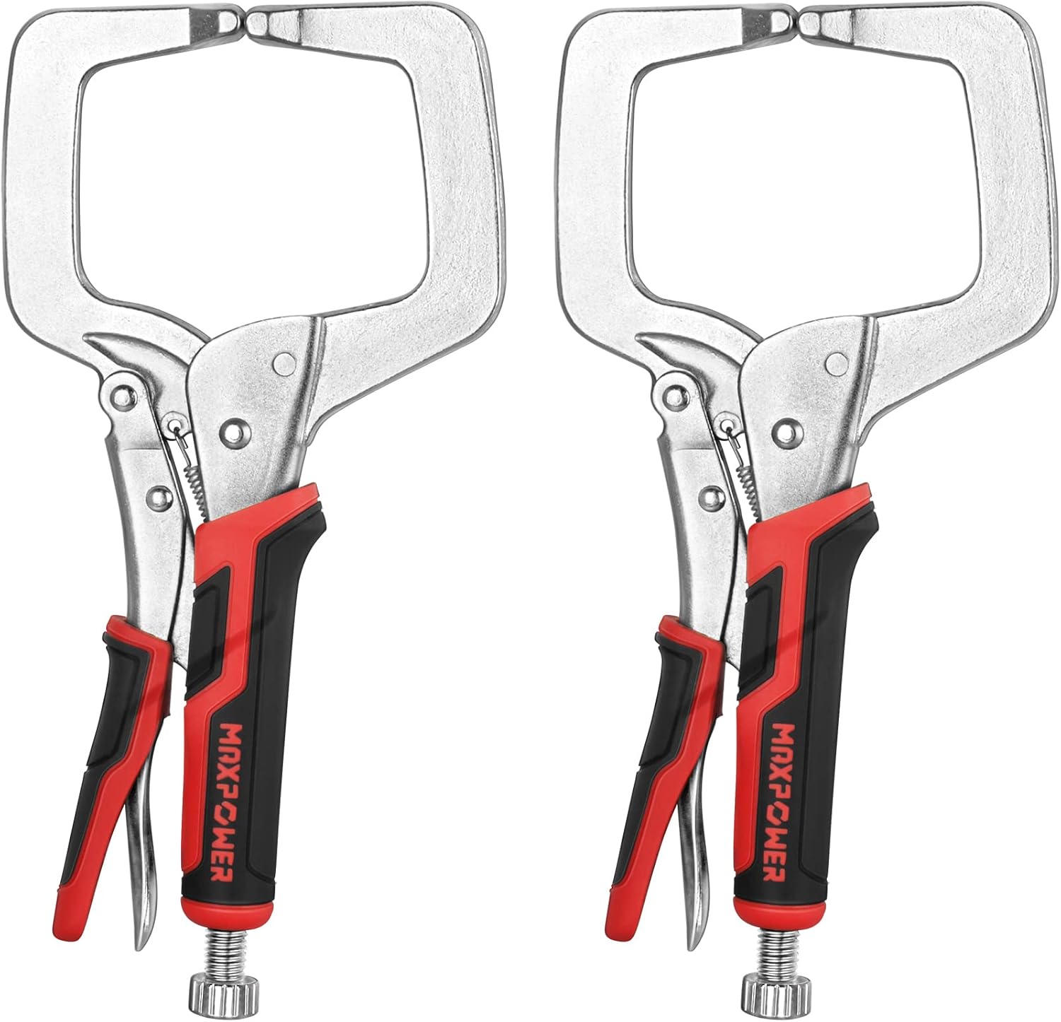 MAXPOWER 11-inch Locking C Clamp Set for Heavy Duty Work