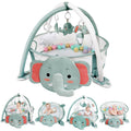 4-in-1 Baby Play Mat Baby Gym Tummy Time Mat with 30 Balls - Elephant