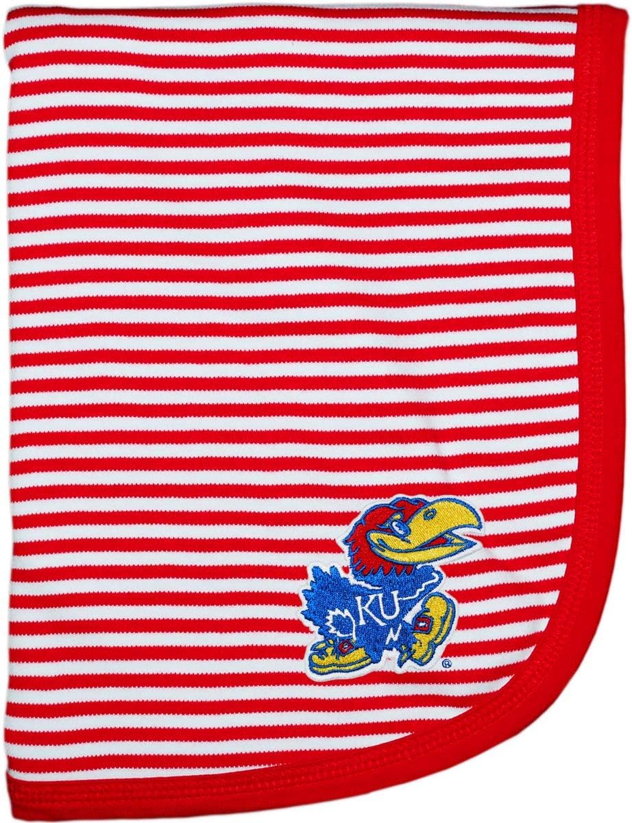 Kansas Jayhawk Striped Baby and Toddler Blanket for Comfort