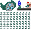 Magnetic Christmas Light Clips 100 Pack - Strong Anti-Slip Metal Roof