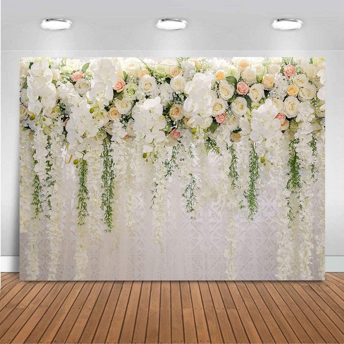 Mocsicka Wedding Flower Backdrop Wall for Bridal Shower Photos