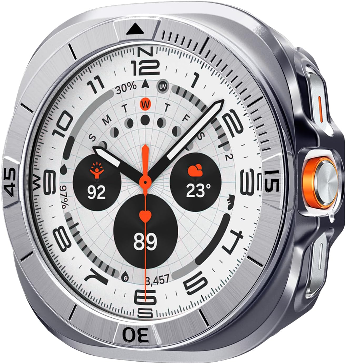 Spigen Galaxy Watch Ultra 47mm Bezel Ring Protector - Silver