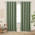 KOUFALL Sliding Door Curtains for Patio Sage Green - Thermal Blackout