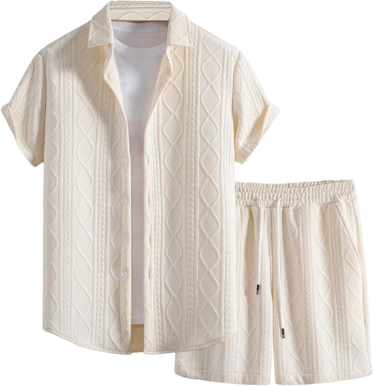 GORGLITTER Men's 2 Piece Outfits for Stylish Summer Days