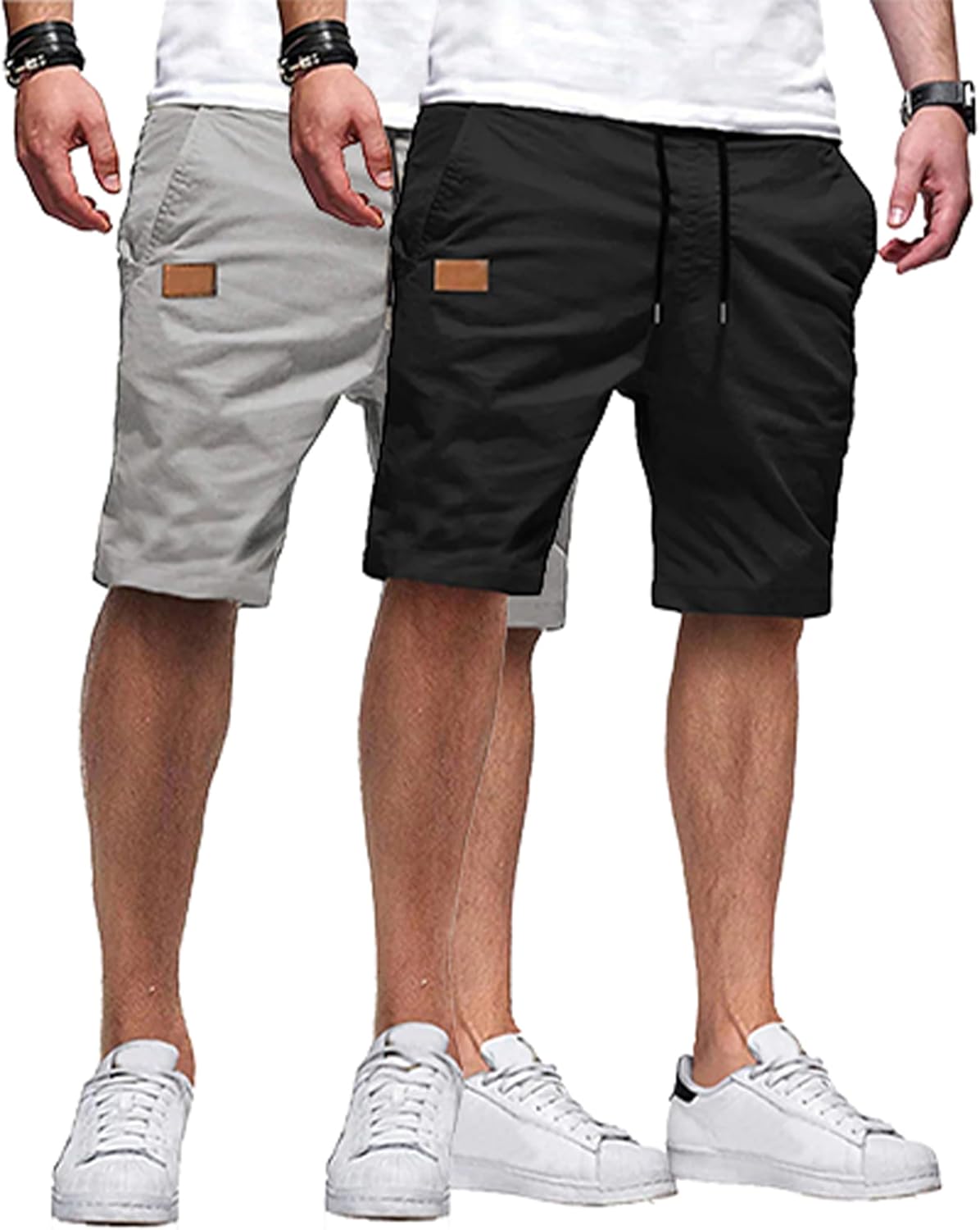 JMIERR Mens Casual Shorts for Summer Beach and Sports Activities