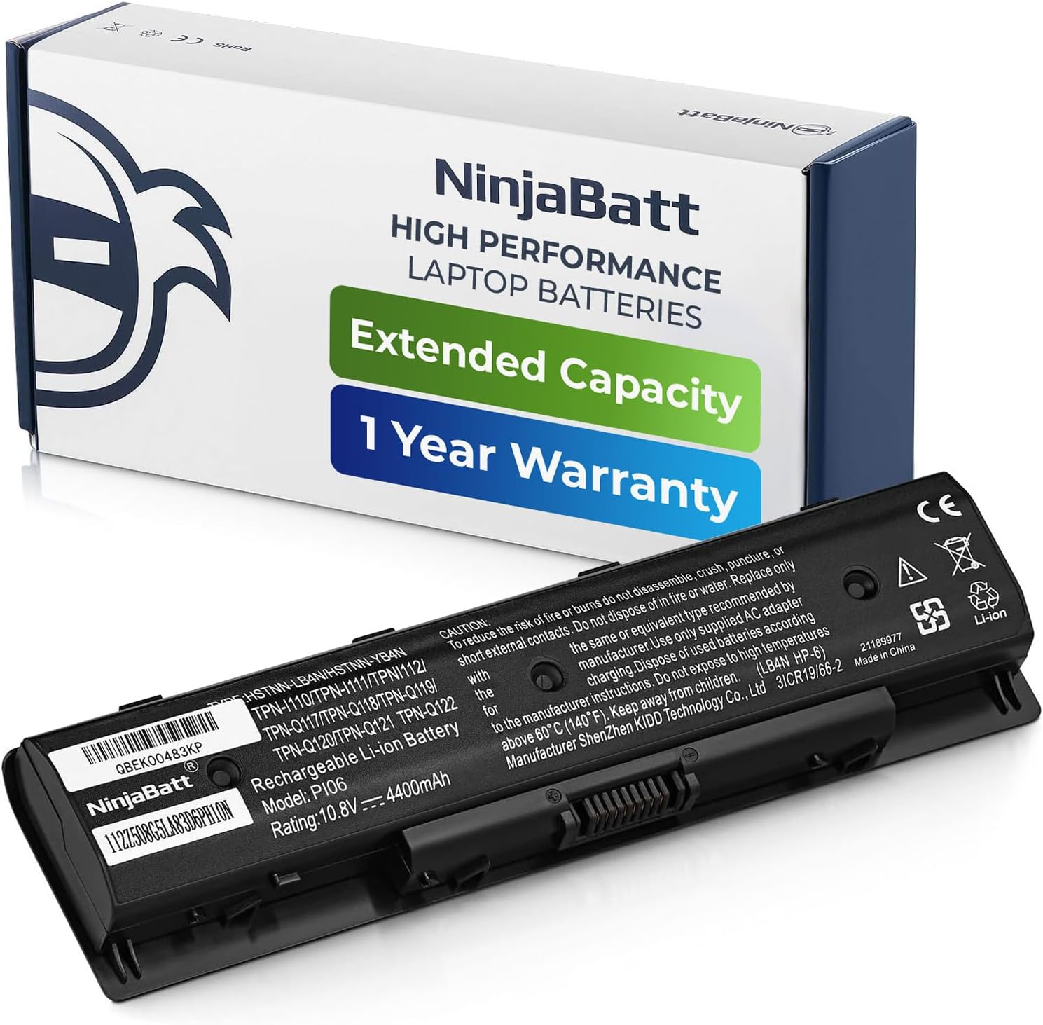 NinjaBatt High Performance Battery for HP Envy 7100 Series