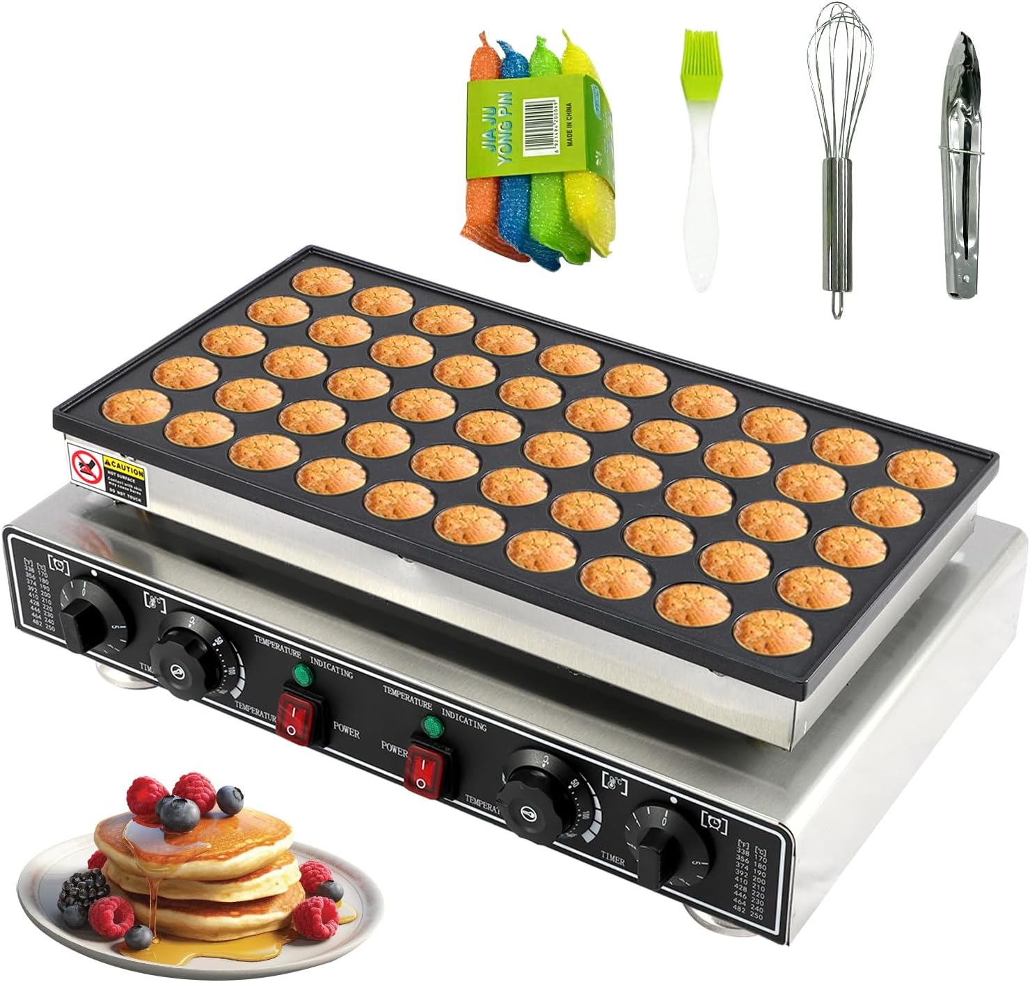 Commercial Mini Pancake Maker - 50 PCS, Home & Restaurant Use
