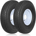 2PK Autocessking 4.80-8 Bias Trailer Tire with 8in Wheel - Durable