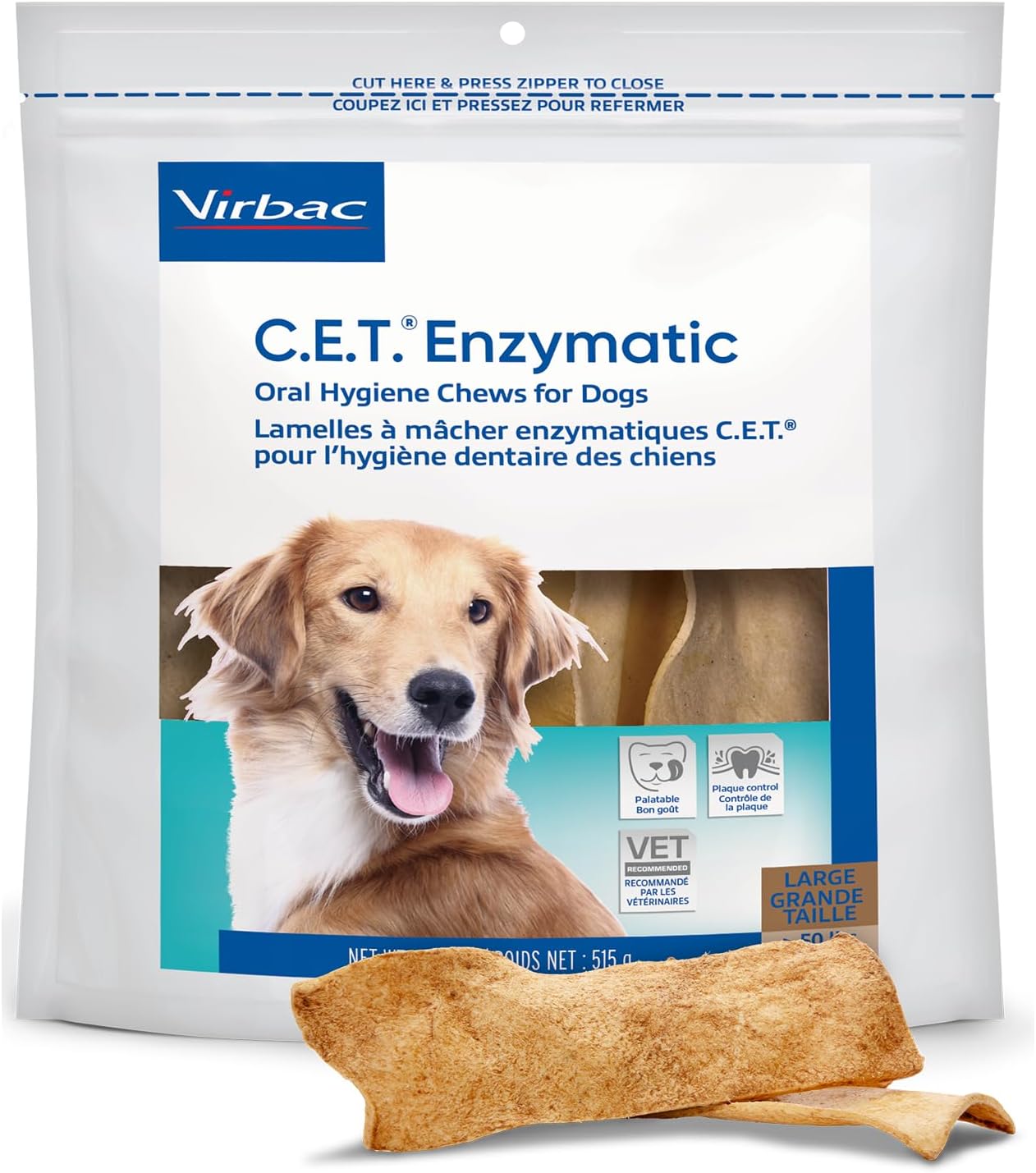 C.E.T. Enzymatic Oral Hygiene Chews for Dogs - Tasty Dental Care