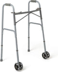 Bariatric Extra Wide Folding Walker with 5 in Wheels - Supports 600