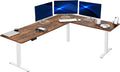 Memory Control Electric L-Shaped Standing Desk by VIVO for Comfort