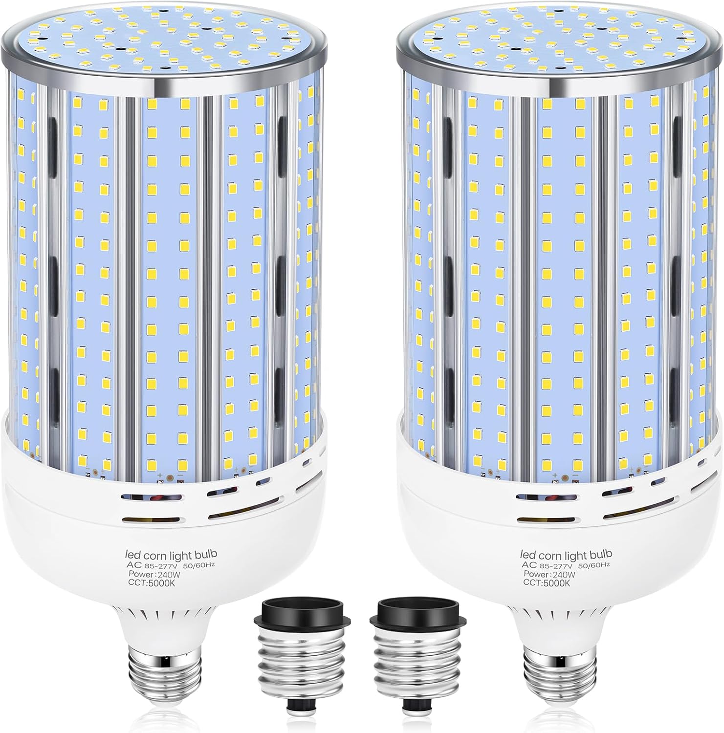 240W Corn LED Light Bulb Fanless for Bright Indoor and Outdoor Use