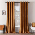 Velvet Grommet Curtains 52 x 84 in - Thermal Blackout Panels