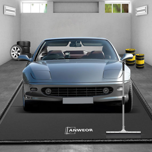 ANWEOR Garage Floor Mat 7ft 9in x 18ft for Heavy Duty Protection