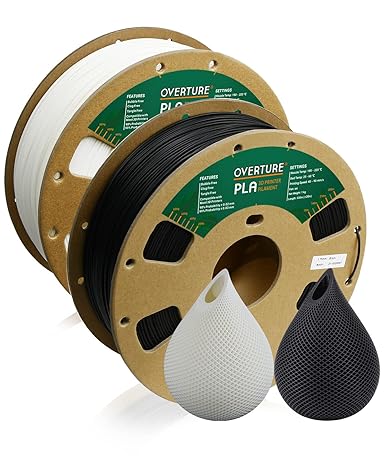 OVERTURE PLA Filament 1.75mm for 3D Printing - 2kg Spool