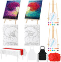 Sip and Paint Kit for Couples Pre Drawn Canvas Set - Date Night Ready