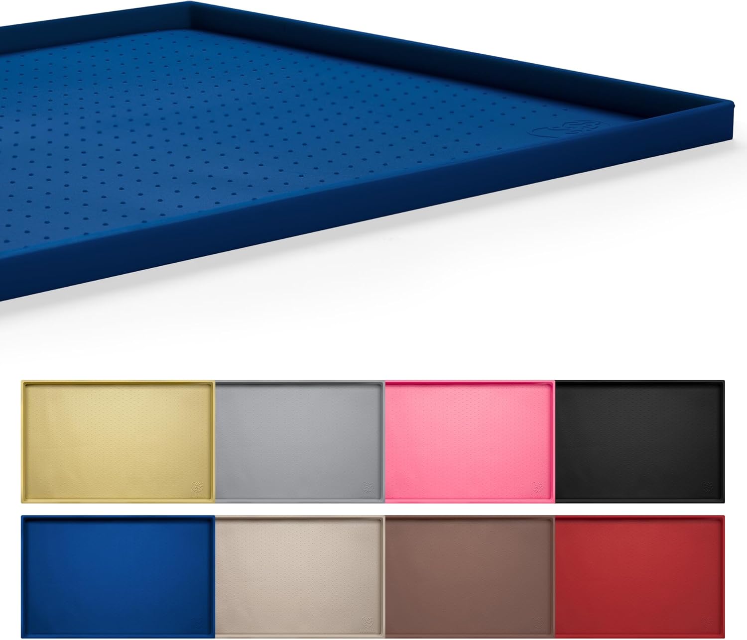Hubulk Dog Feeding Mat: Waterproof Silicone Pet Food Placemat