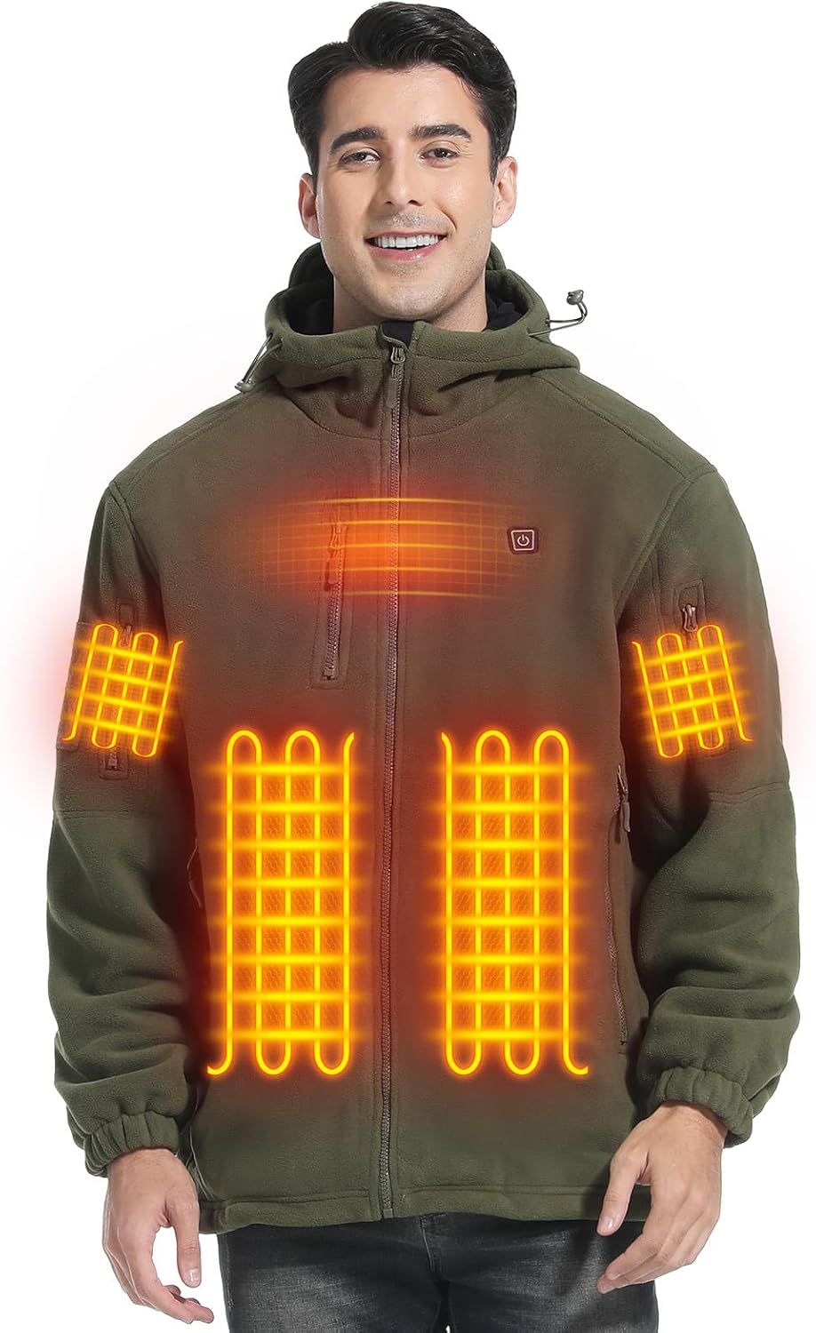 Heated Jackets for Men with 6 Heating Zones for Ultimate Warmth