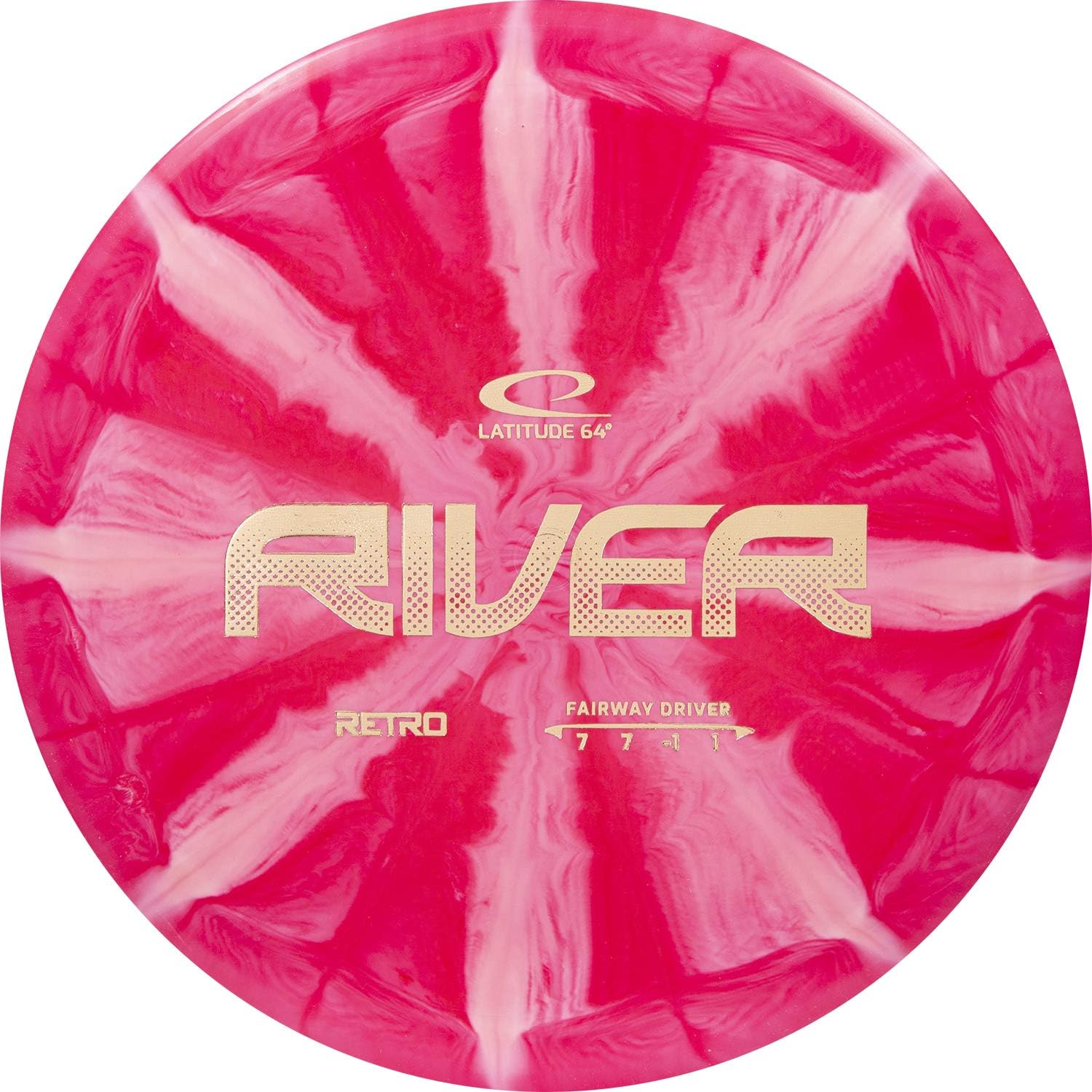 Latitude 64 River Disc Golf Driver | Easy Fly Straight | Retro Burst Design