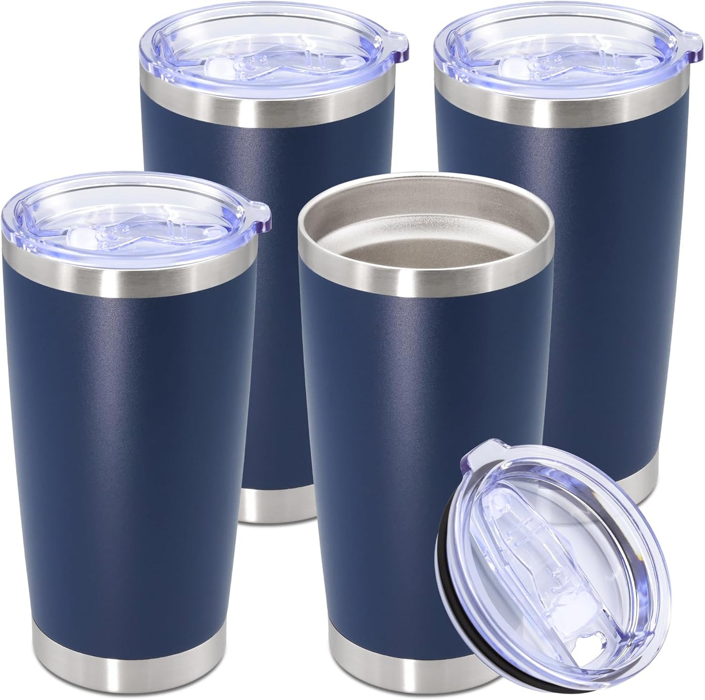20oz Stainless Steel Tumbler Cup with Lid for Hot & Cold Drinks
