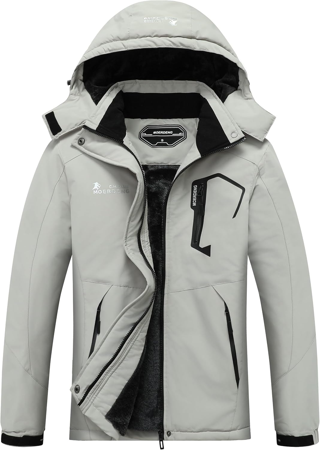 MOERDENG Women's Waterproof Ski Jacket for Winter Sports
