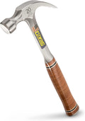 Estwing E20C 20 oz Curved Claw Hammer with Leather Grip - Durable Tool