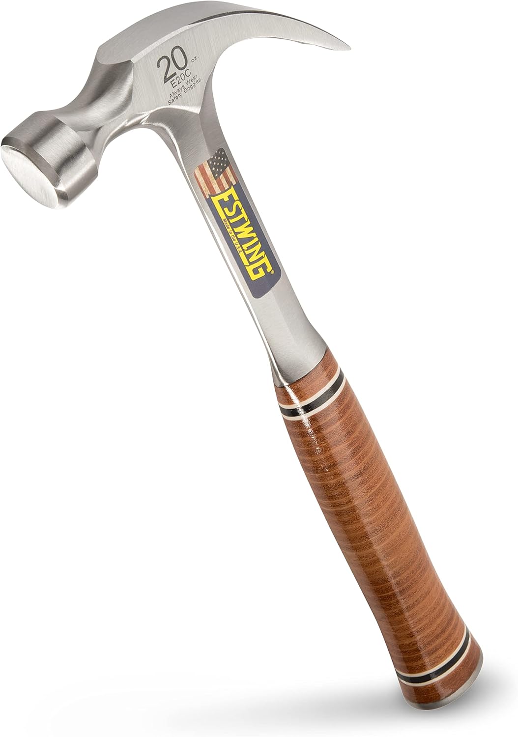 Estwing E20C Curved Claw Hammer with Smooth Face & Grip