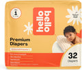 Hello Bello Diapers Size 1 (8-12 lbs) Wild Cats - Soft, Leak-Resistant