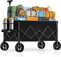 7.8 cu ft Extra Large Folding Wagon Cart - Heavy Duty Utility