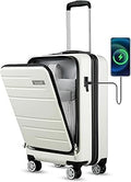 LUGGEX Carry On Luggage 22x14x9 Airline Approved - Front Pocket & USB