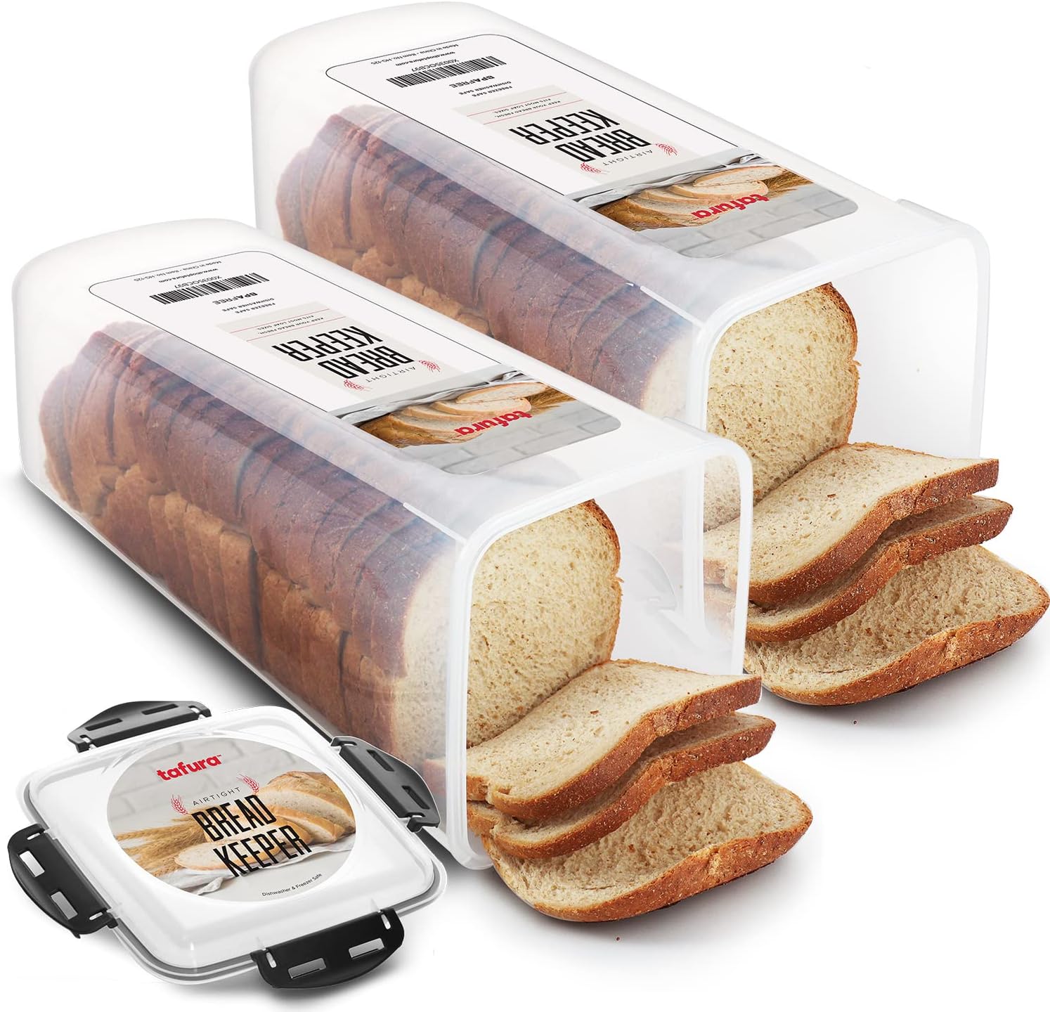 Tafura Bread Container - Airtight Holder for Fresh Baked Goods