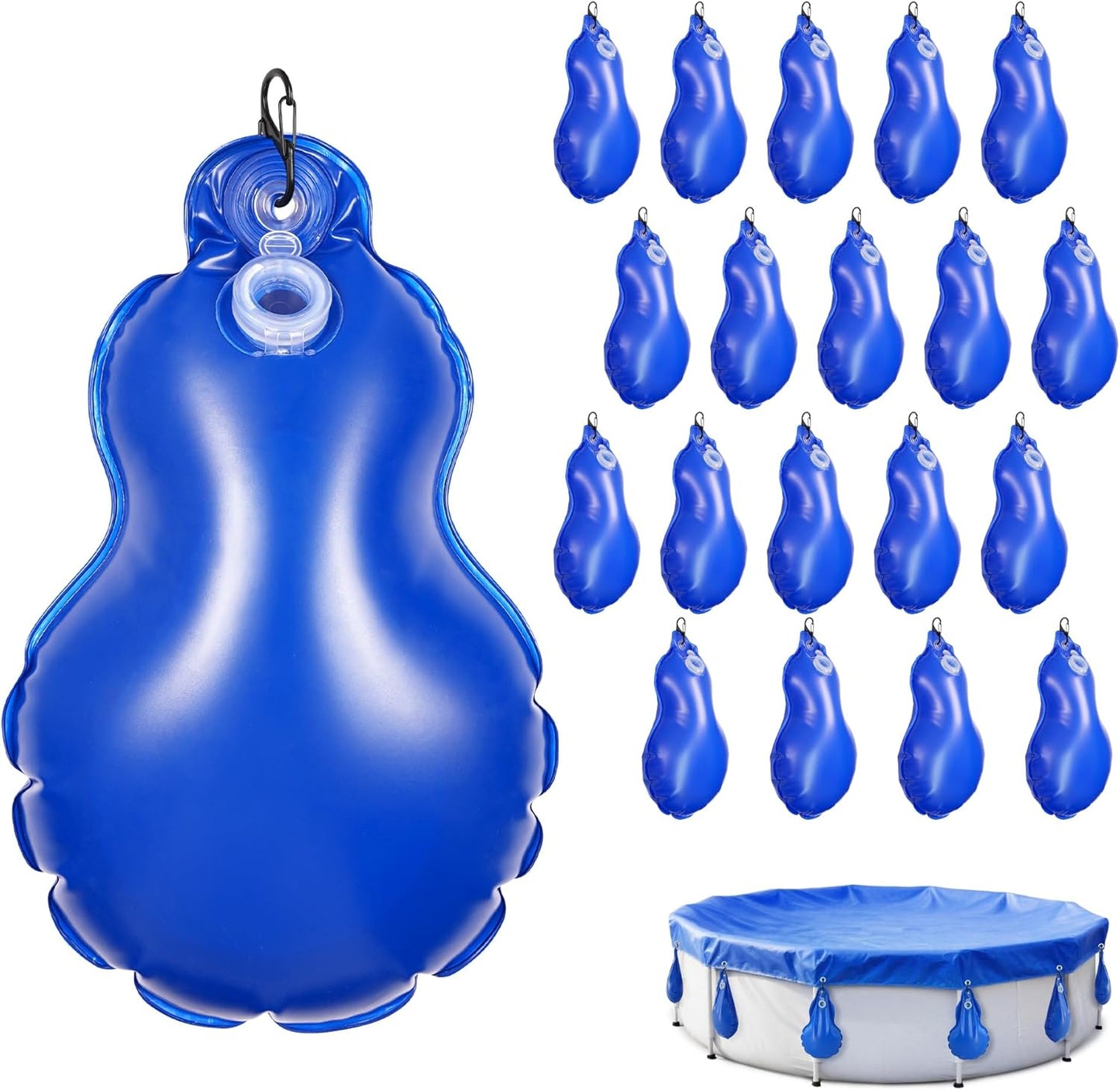 20 Pack Pool Cover Weights for Above Ground Pool Covers