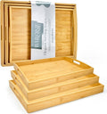 Bamboo Serving Tray Set of 3 by BABONIE for Every Occasion