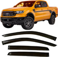 2019-2023 Tape-On Rain Guards for Ford Ranger SuperCrew - Durable