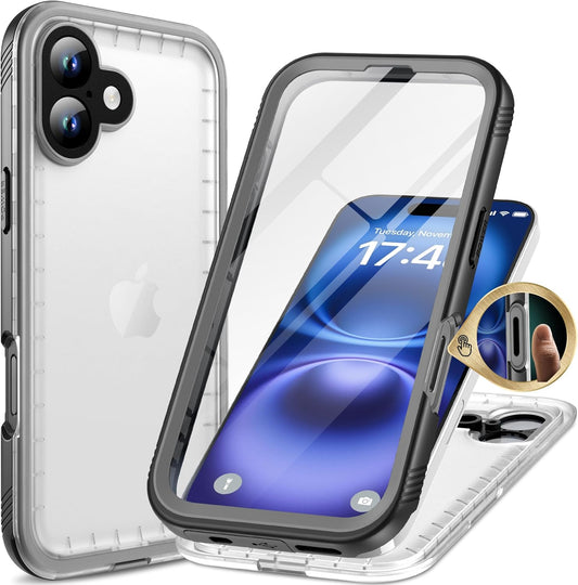 Cozycase iPhone 16 Plus Case Waterproof Heavy Duty Protection