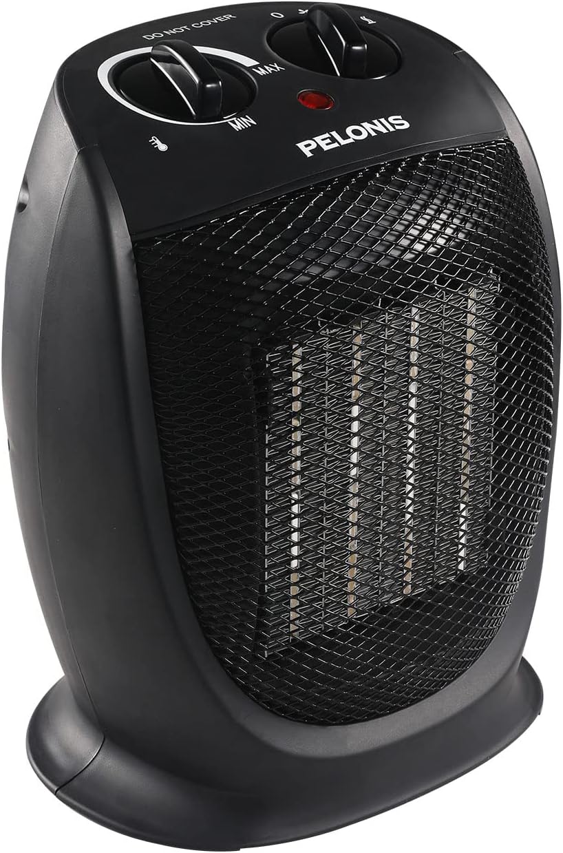 PELONIS 1500W Portable Heater: Quiet All-Season Comfort