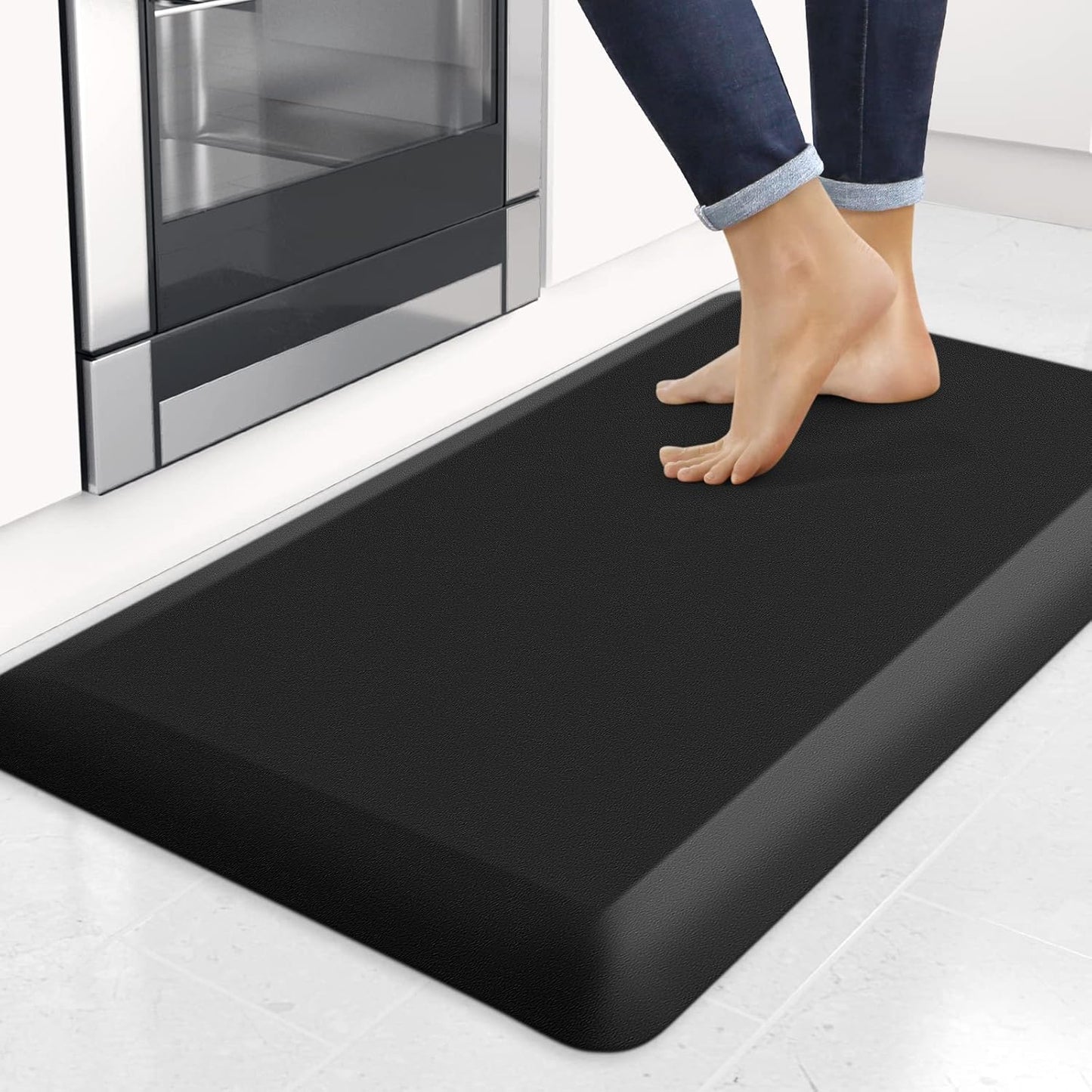 StepRite Anti-Fatigue Kitchen Mat - Thick, Non-Slip, Waterproof