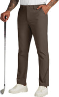 Mens Golf Pants Stretch Quick Dry Dress Slacks - Slim Fit 28-34in