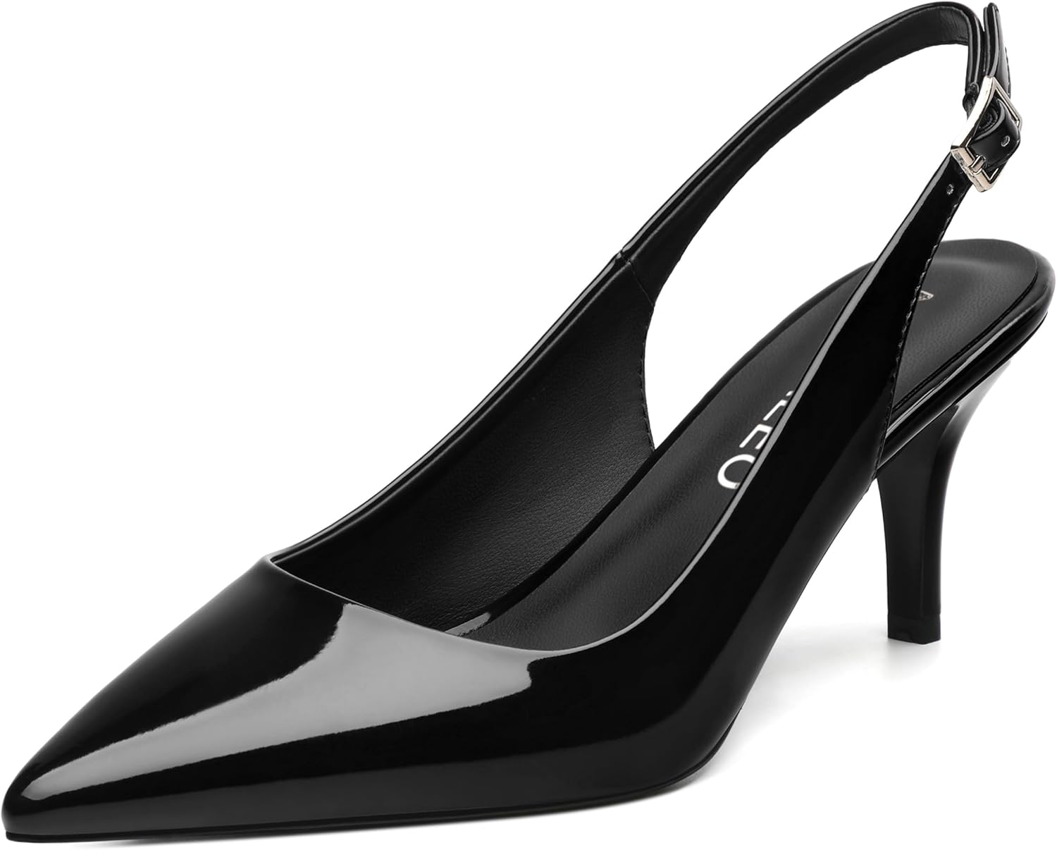 NUMALEO Slingback Heels for Women with Stylish Kitten Design