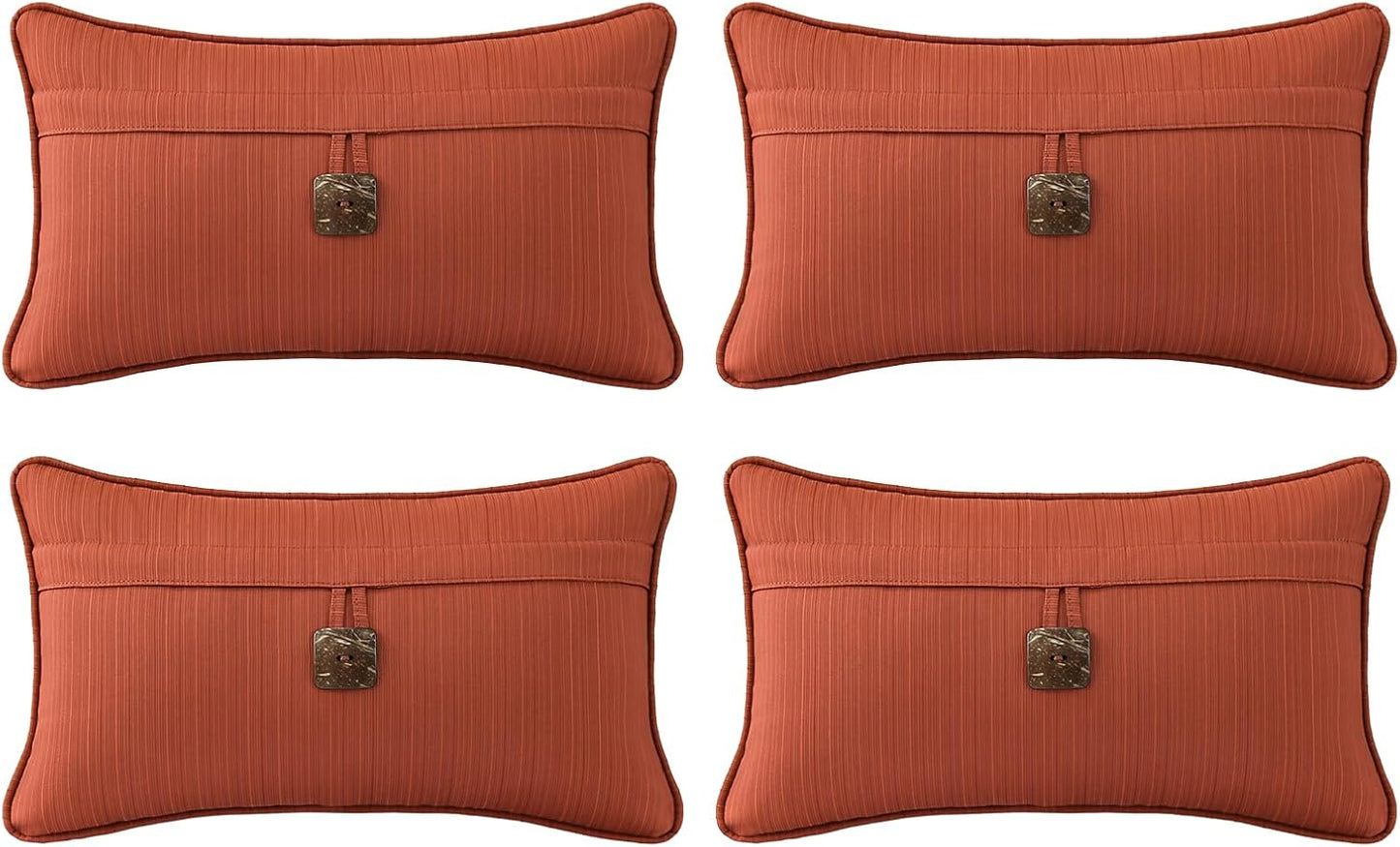 Outdoor Decorative Pillows with Coconut Button for Patio Sofa