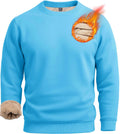 Men's Sherpa Lined Crewneck Sweatshirt - Heavyweight Thermal Clothing