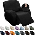 Recliner Slipcover 4 Piece Stretch Jacquard Cover - Full Back